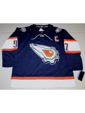 NHL Edmonton Oilers Connor McDavid #97 Reverse Retro Sewn Jersey Sz 54 XL NWT